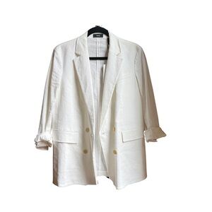 NWT | Theory Piazza Linen Double-Breasted Jacket Blazer